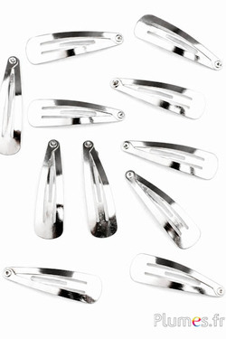 Fermagli - 45 mm x 10 mm - argento
